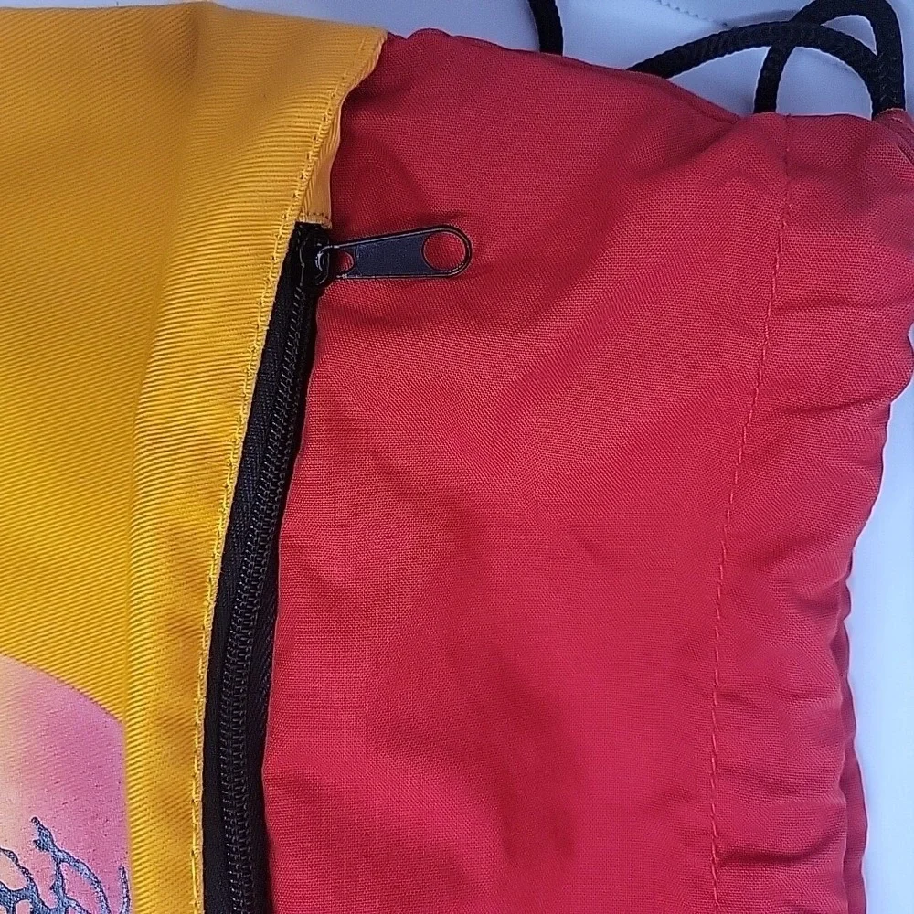 Jamaica Rasta Drawstring Bag Knapsack‎ Running Man Canvas Rastafarian Rastafari